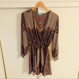 Karlie Paisley Pattern Dress